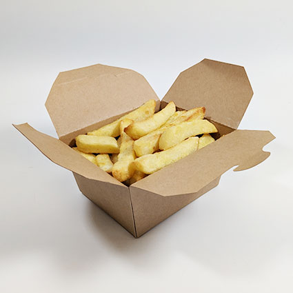 Kraft Paper Takeaway Food Container (800ml) (450 sets) - Image 3