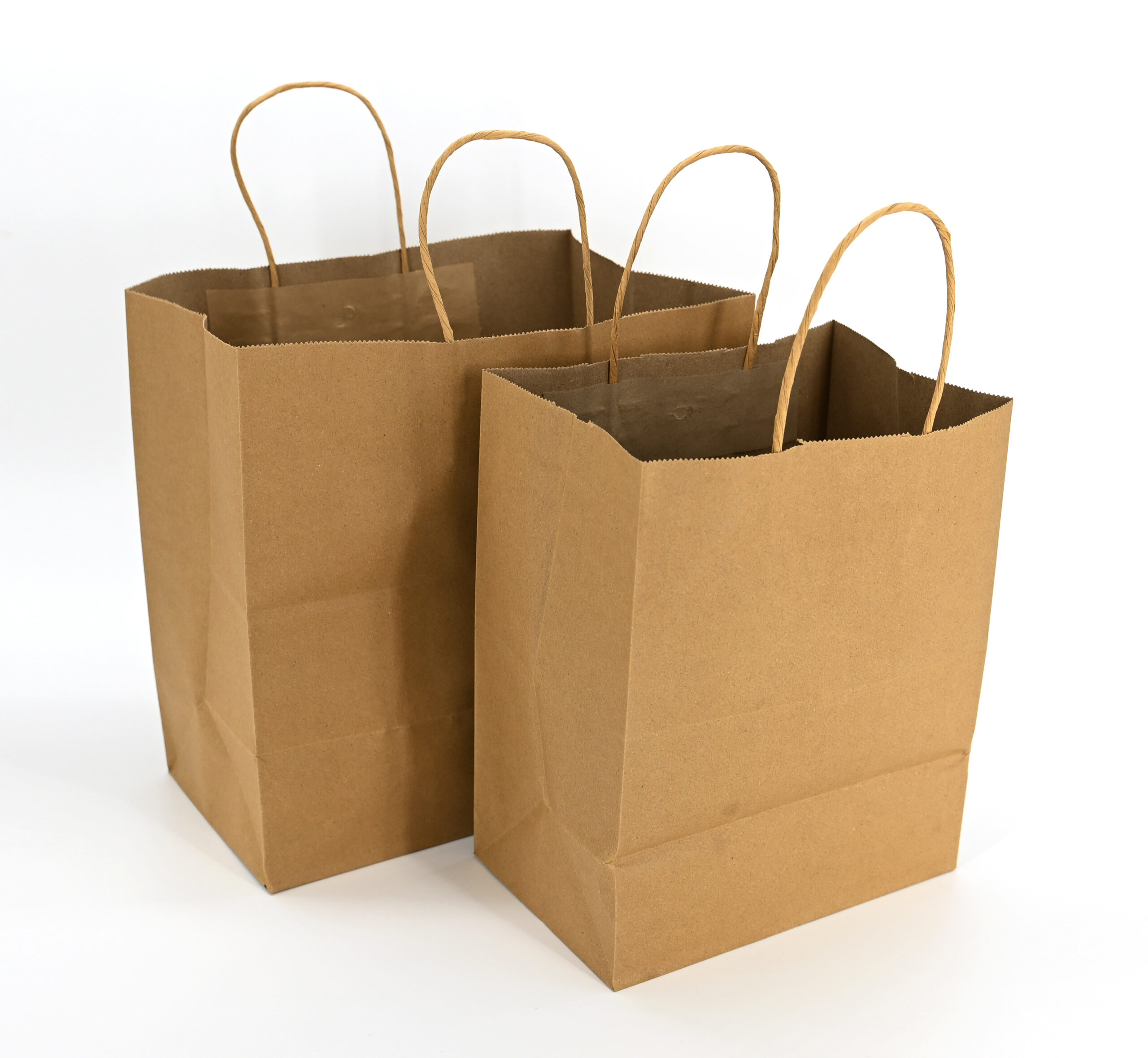 Brown Kraft Paper Bags with Twisted Handles (28x28x15cm) (200pcs) - Image 2
