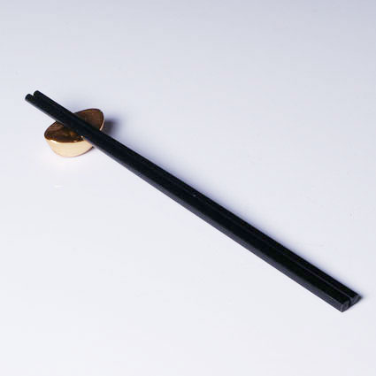 Mini Gold Colour Coated Ceramic Chopstick Stand (36pcs) @ ?0.25 each - Image 2