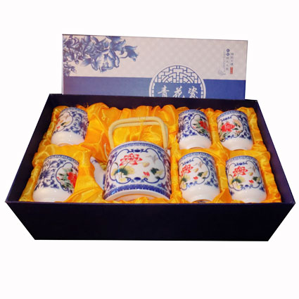 Mini Tea Set - Red Flowers - Image 2