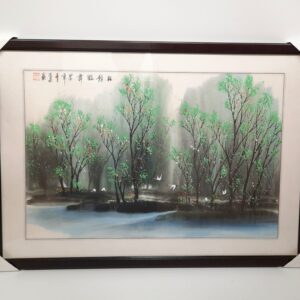 White Cranes in Tranquil Forest ????