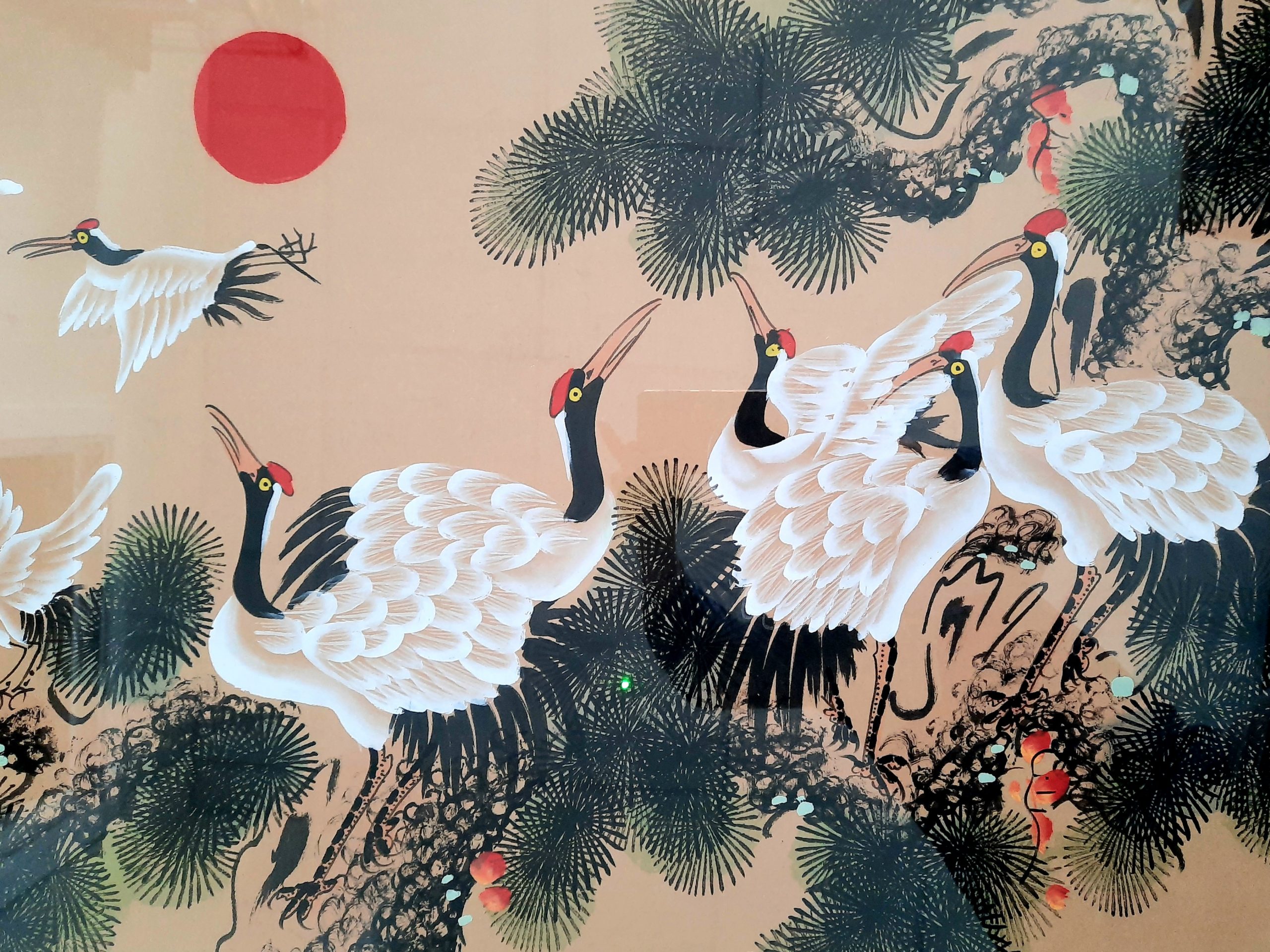 Cranes and Pine Tree ???? - Image 2