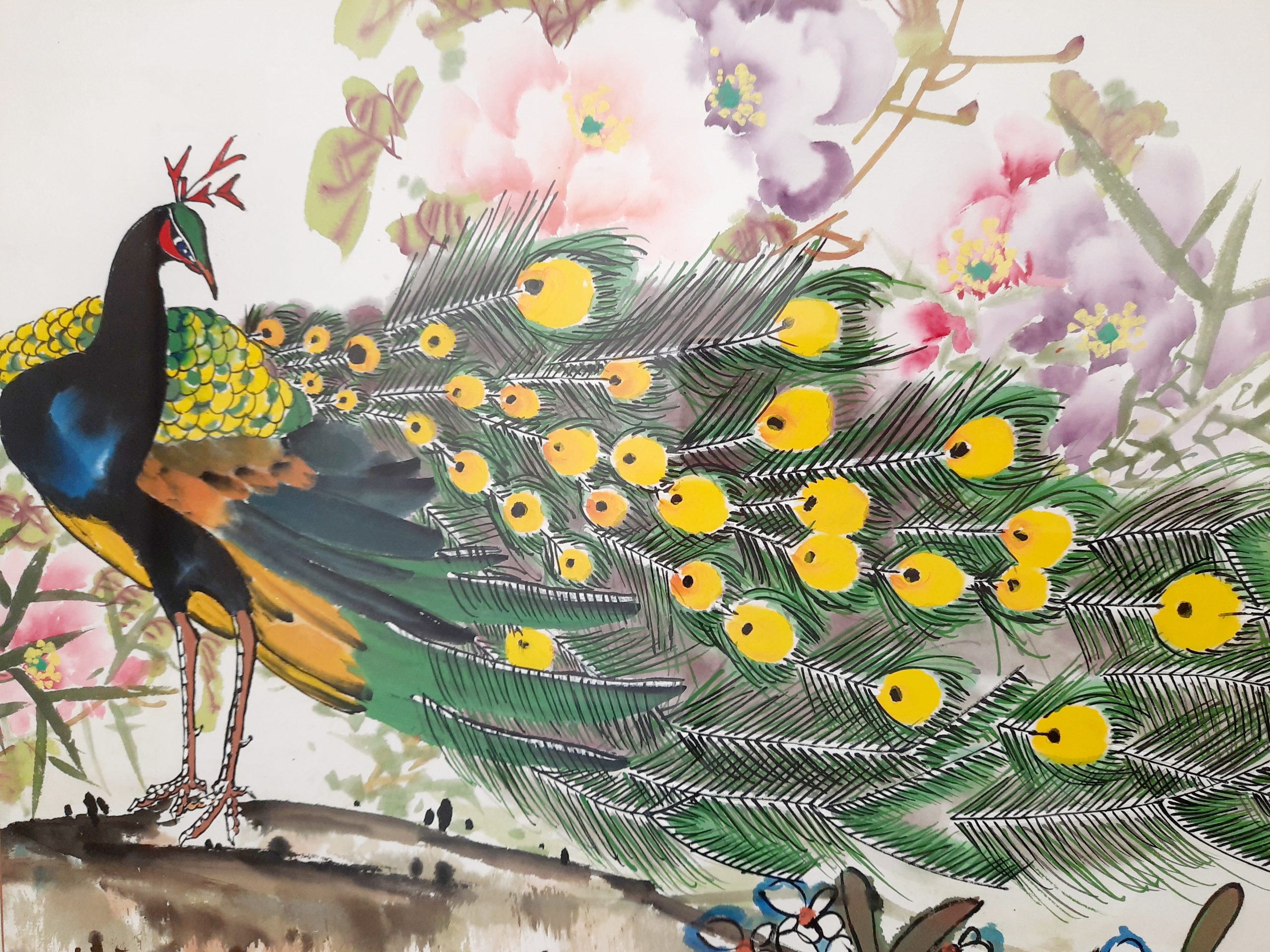 Peacock and Flowers ??? - Image 2