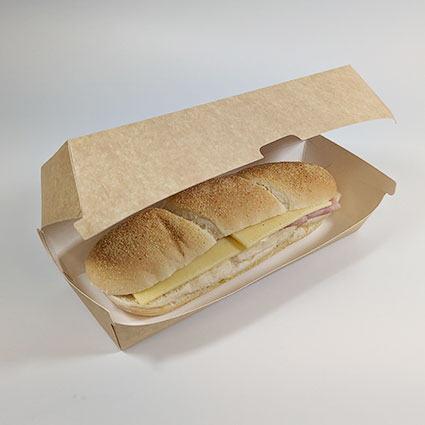 Disposable Kraft Hot Dog Box (400 sets) - Image 3