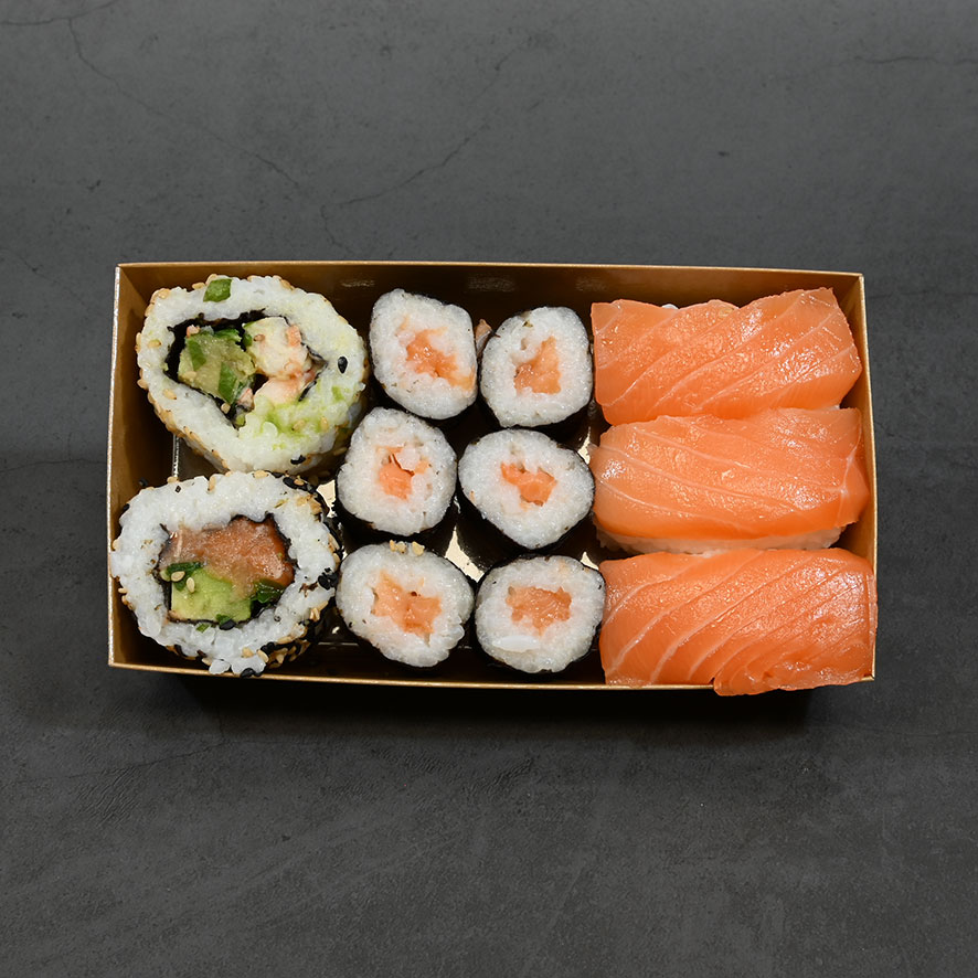 Kraft Paper Sushi box with Lids No.2, 450ml (500 sets) - Image 4