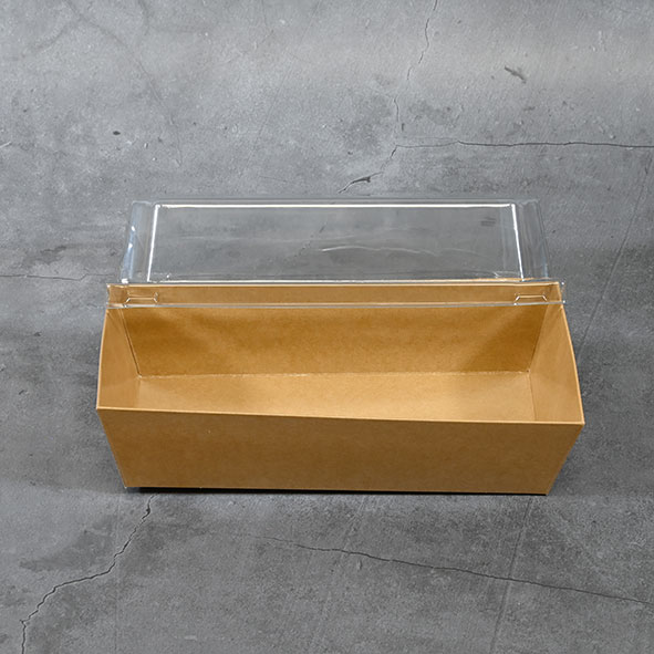 Kraft Paper Sushi box with Lids No.2, 450ml (500 sets) - Image 5