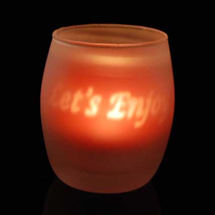 Table Candle - 'Let's Enjoy'