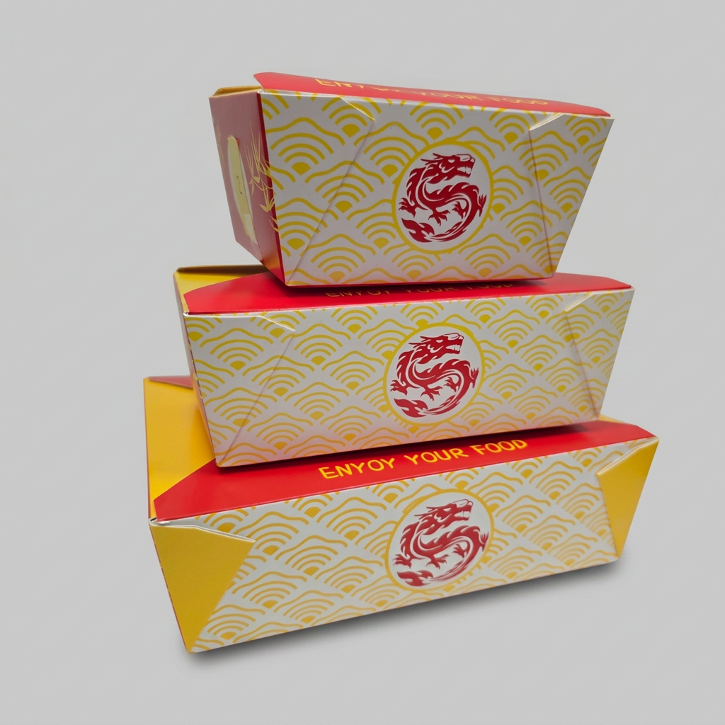 Dragon Print Food Box - VIP 4 / 2000ml (200pcs) - Image 3