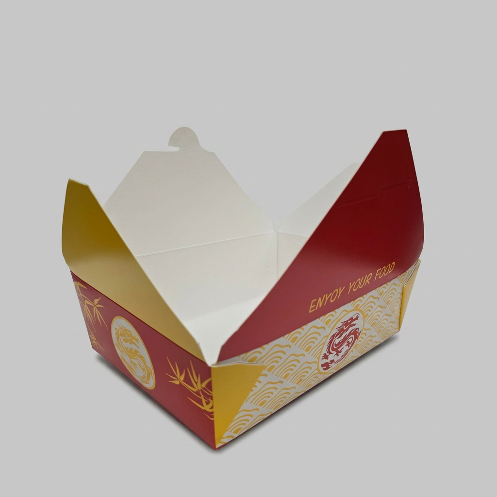 Dragon Print Food Box - VIP 4 / 2000ml (200pcs)